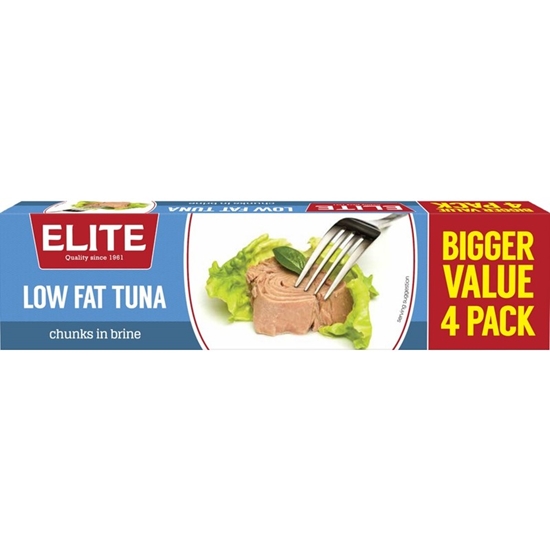 Picture of ELITE TUNA BRINE 50COFF 4X80GR